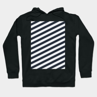 Tottenham White and Navy Angled Stripes Hoodie